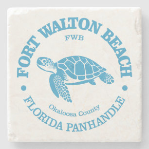 Fort Walton Beach (sea turtle) Stone Coaster
