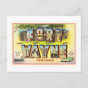 Fort Wayne #2 Indiana IN Vintage Travel Souvenir Postcard