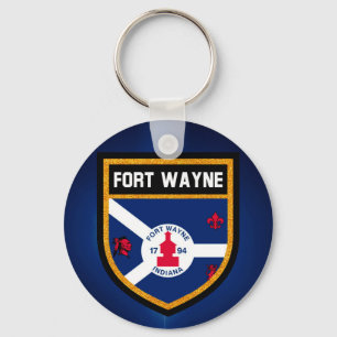 Fort Wayne Flag Key Ring