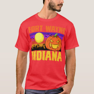 Fort Wayne Indiana Happy Halloween Party Local Cit T-Shirt