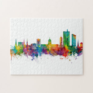 Fort Wayne Indiana Skyline Jigsaw Puzzle