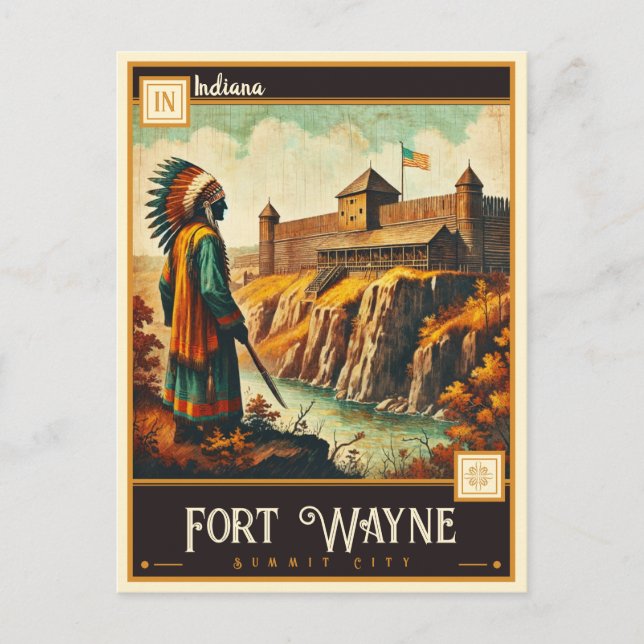 Fort Wayne, Indiana  | Vintage Postcard (Front)