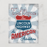 Fort Wayne Lincoln Highway Vintage America Indiana