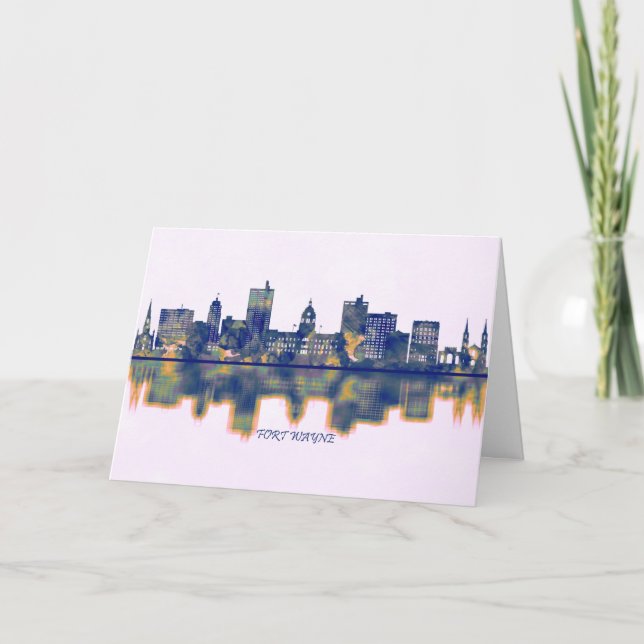 Fort Wayne Skyline Holiday Card (Front)
