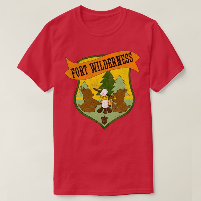 Fort Wilderness distressed 1 T-Shirt (Design Front)