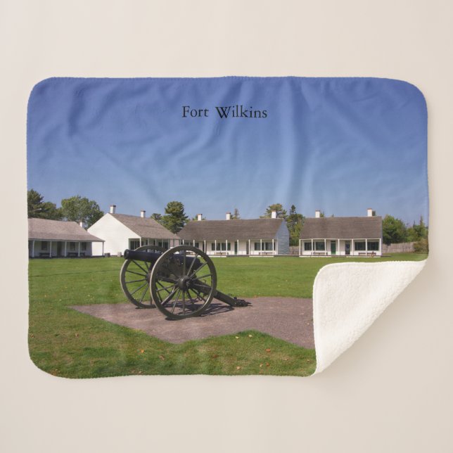 Fort Wilkins fleece blanket (Front (Horizontal))