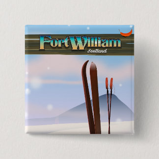 Fort William Scotland ski. 15 Cm Square Badge