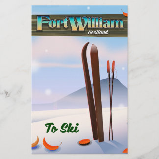 Fort William Scotland ski. Stationery
