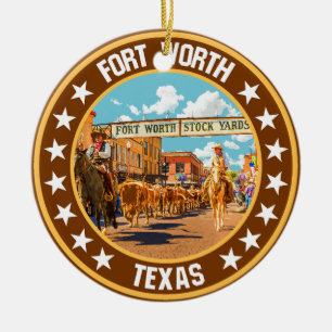 Fort Worth Ceramic Tree Decoration