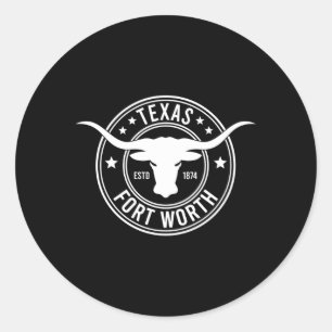Fort Worth Classic Round Sticker