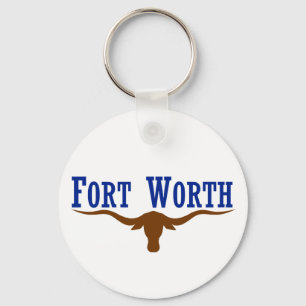 Fort Worth Flag Key Ring