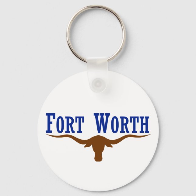 Fort Worth Flag Key Ring (Front)