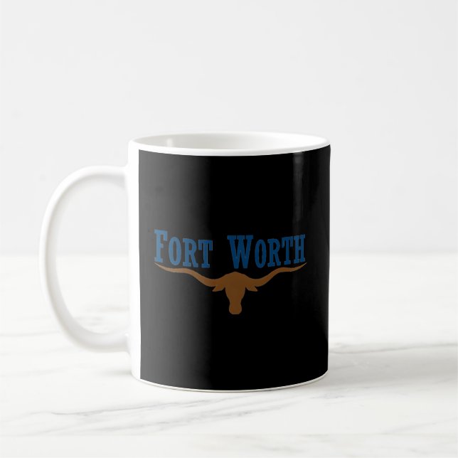 Fort Worth Fort Worth City Flag Coffee Mug (Left)