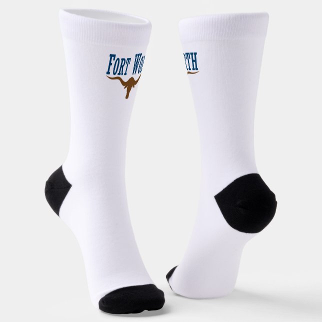 Fort Worth (Texas) city flag  Socks (Angled)