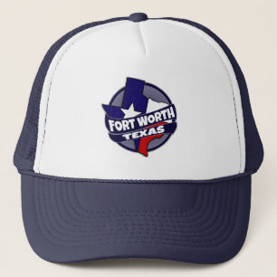 Fort Worth Texas flag burst trucker hat