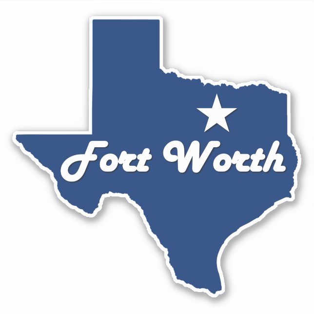 Fort Worth, Texas Lone Star State Map (Ft. Worth) (Front)