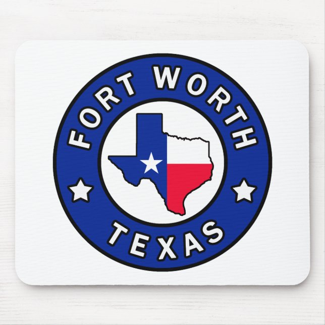 Fort Worth Texas Mouse Mat (Front)