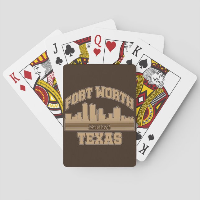 Fort Worth,Texas Playing Cards (Back)