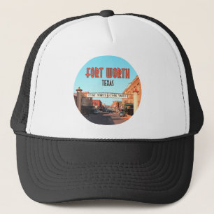 Fort Worth Texas Stock Yards Vintage Trucker Hat
