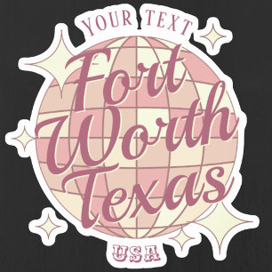 Fort Worth Texas USA City sticker