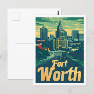 Fort Worth Texas USA Famous Travel Place Postcard