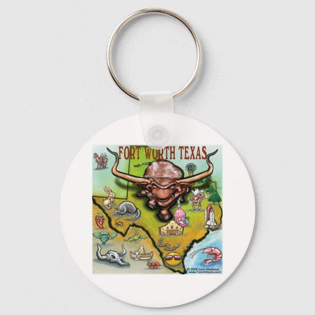 Fort Worth TX Key Ring (Front)
