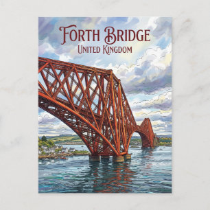 Forth Bridge United Kingdom Postcard