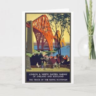 Forth Bridge - Vintage Travel Poster Art Card