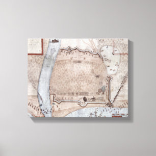 Fortified Encampment, Puerto Rico Canvas Print