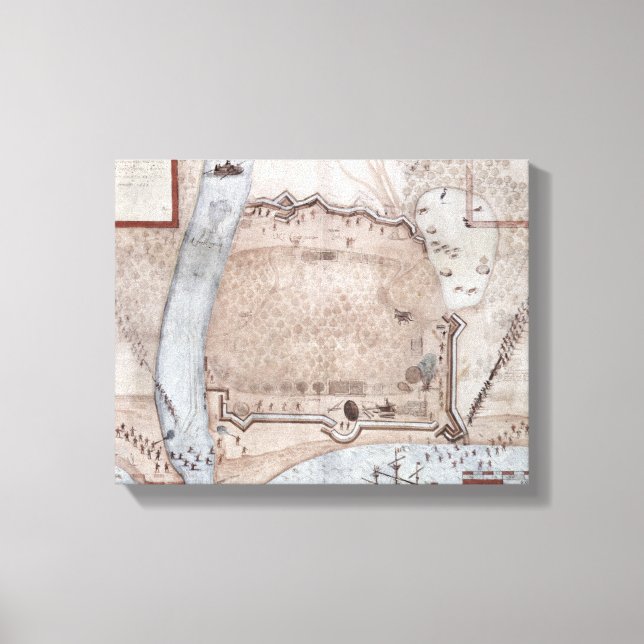 Fortified Encampment, Puerto Rico Canvas Print (Front)