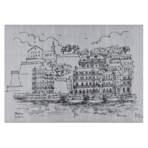 Fortified Port of Bastia, Corsica, France Cutting Board