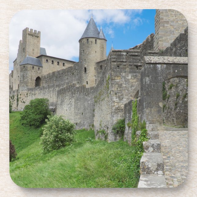 Fortified Wall of Carcassonne Coaster (Front)
