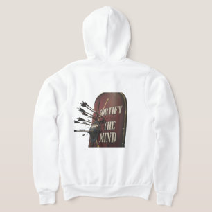 Fortify The Mind Stoic Roman Shield Motivational Hoodie