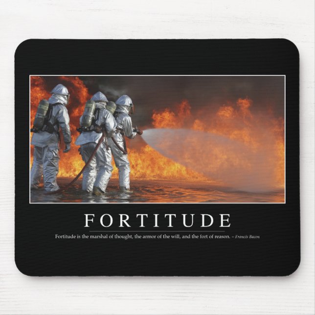 Fortitude: Inspirational Quote Mouse Mat (Front)