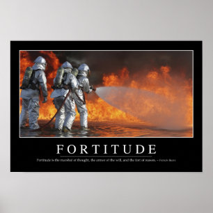 Fortitude: Inspirational Quote Poster