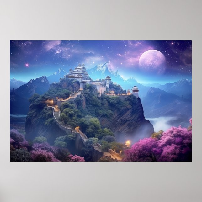 Fortress Castle Otherworldly Dimension Fantastic Poster (Front)