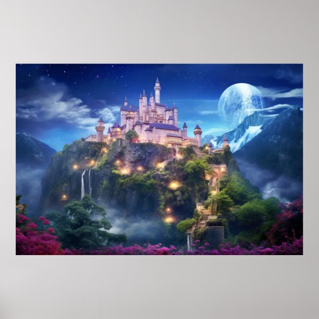 Fortress Castle Otherworldly Dimension Fantastic Poster (Front)