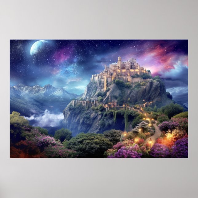 Fortress Castle Otherworldly Dimension Fantastic Poster (Front)