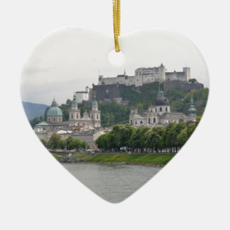 Fortress Hohensalzburg, Salzburg, Austria Ceramic Tree Decoration