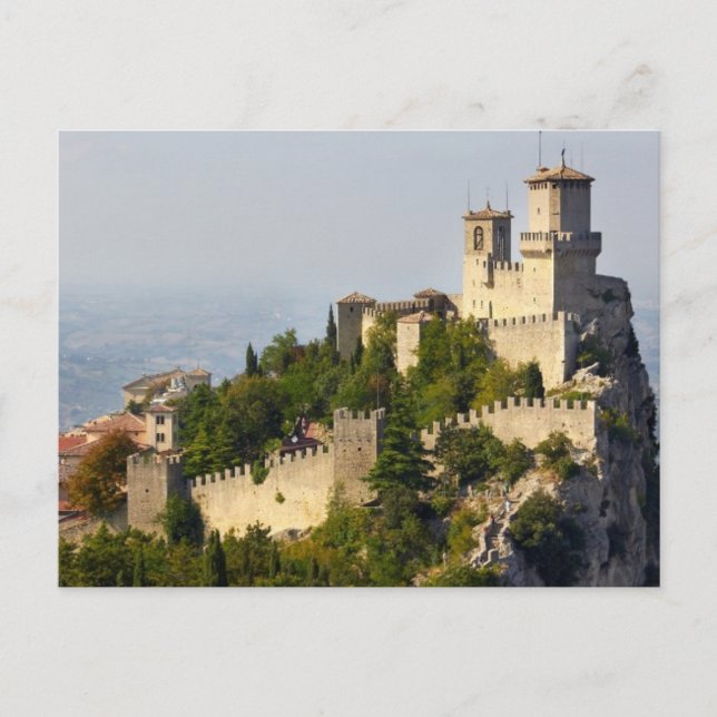 Fortress of Città di San Marino, Italy Postcard (Front)