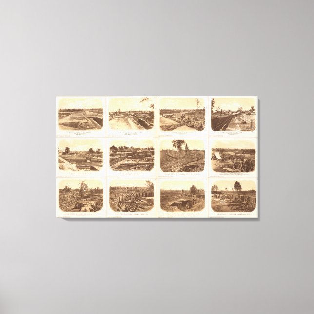 Forts, batteries, Atlanta, Ga Canvas Print (Front)