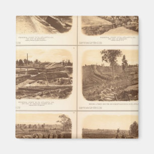 Forts, batteries, Atlanta, Ga Magnet