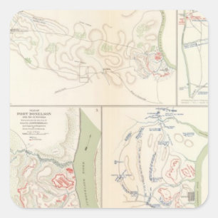 Forts Henry & Donelson Square Sticker