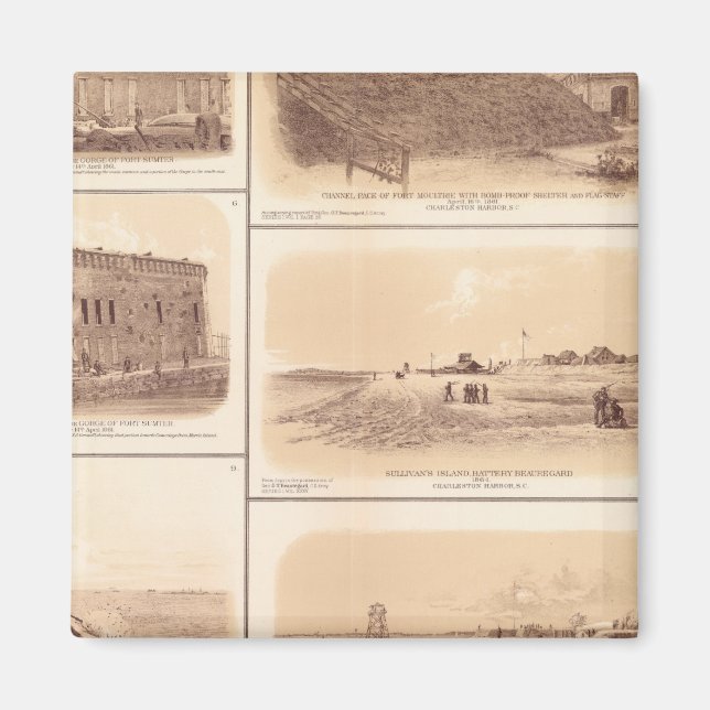 Forts Sumter & Moultrie, Sullivan's Island Magnet (Front)