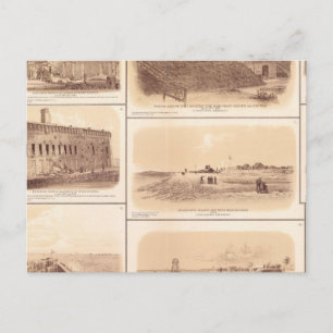 Forts Sumter & Moultrie, Sullivan's Island Postcard