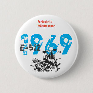 Fortschritt DDR Design 6 Cm Round Badge