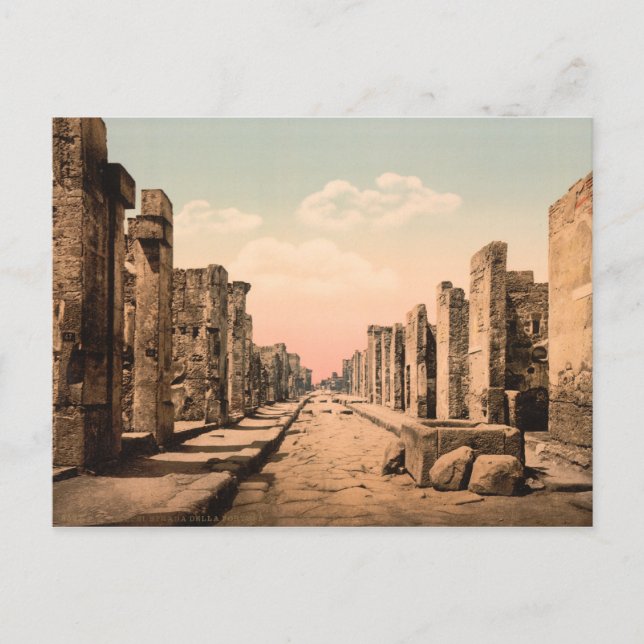 Fortuna Street, Pompeii, Campania, Italy Postcard (Front)