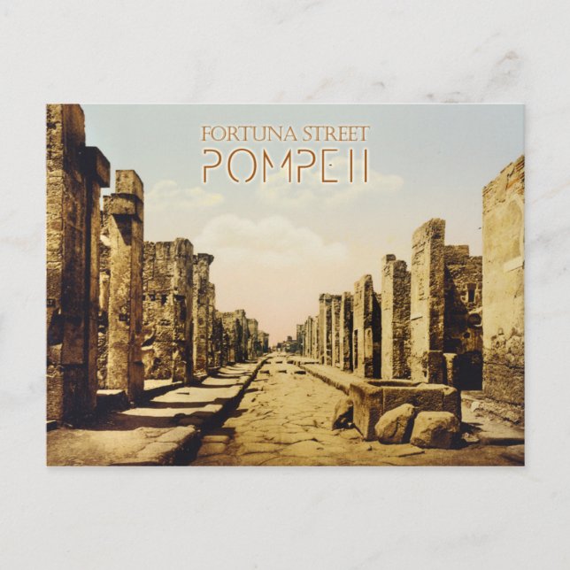 Fortuna Street, Pompeii, Italy Postcard (Front)