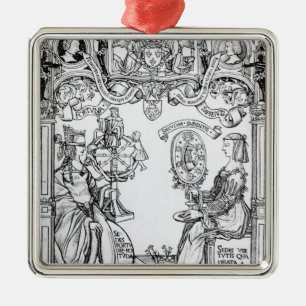 Fortune and Wisdom Metal Tree Decoration