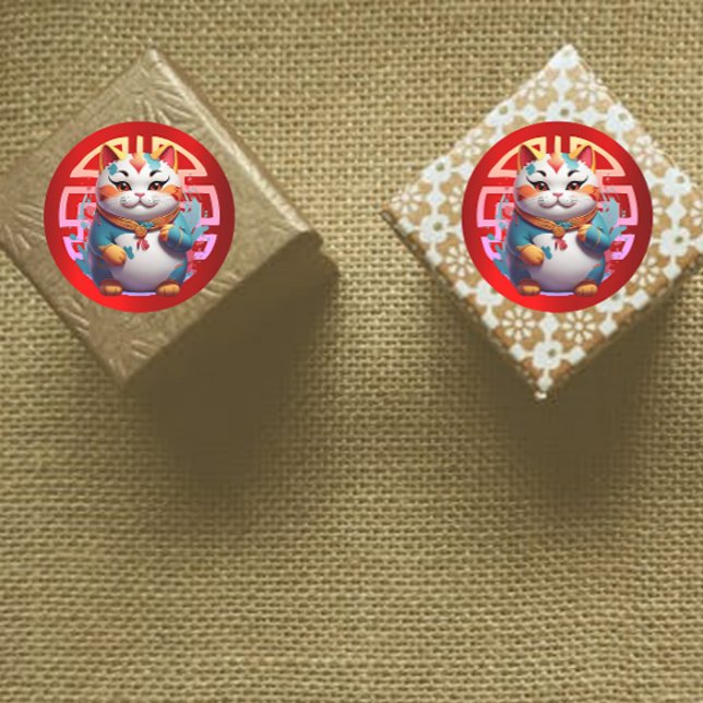 Fortune Cat Chinese New Year Stickers (Creator Uploaded)